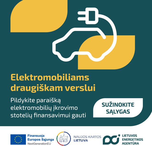 Galimybė gauti paramą 3988.58eur iš jungtinio projekto „Privačių elektromobilių įkrovimo prieigų įrengimas“ pateikus paraišką Lietuvos energetikos agentūrai pagal paskelbtą kvietimą ,,Juridinių asmenų privačių elektromobilių įkrovimo prieigų įrengimas darbovietėse“ paskatino UAB “Profibus“ suplanuoti įsirengti 4vnt. elektromobilio įkrovimo prieigas. Jungtinio projekto projektas įgyvendinamas pagal ekonomikos gaivinimo ir atsparumo didinimo planą ,,Naujos kartos Lietuva“, finansuojamą Europos Sąjungos ekonomikos gaivinimo ir atsparumo didinimo priemonės ,,NextGenerationEU“ lėšomis. #finansuojaEuroposSąjunga #NextGenerationEU #NaujosKartosLietuva